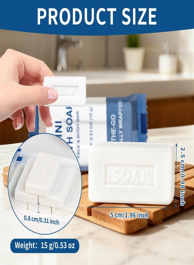 FAOEHN Mini Travel Size Bar Soap in Bulk - Pack of 10,Individually Wrapped 15 g/0.53 oz Disposable Small Hotel Hand Face & Body Soap for Guests,Homeless,Charity,Church,Shelter,Nursing Home (10) - Image 4